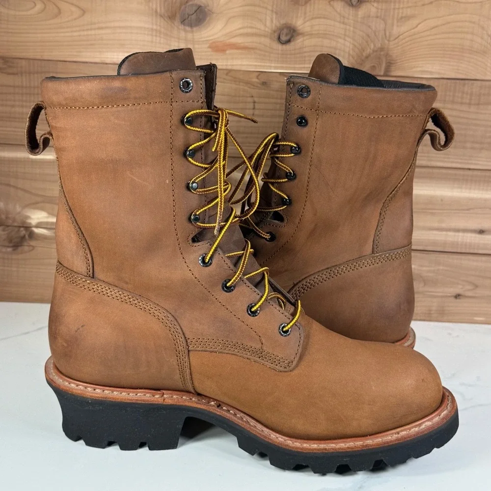 Red Wing Loggermax 4420 Mens Brown Waterproof Leather Work Boots‎ Men's 11.5